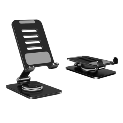 Premium 2025 New Desktop Smart Phone Holder with 360 Rotating Base Foldable Mobile Tablet Phone Mount Cell Phone Stand Holder for Desk