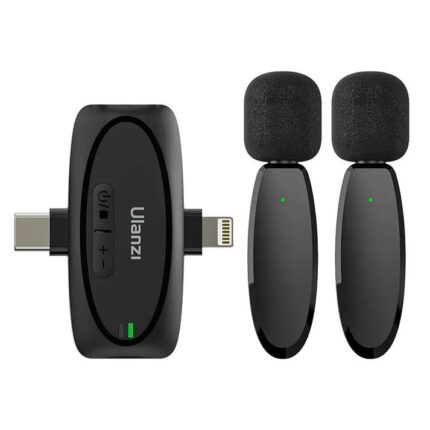 Ulanzi V6 3-in-1 Plug-Play Wireless Lavalier Microphone for iPhone/Android/Camera