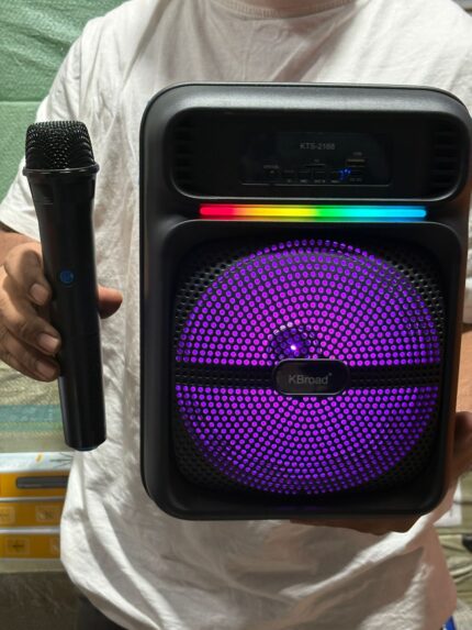 ৮ ইঞ্চি বিগ সাইজ KTS-2168 Portable Bluetooth Speaker with Microphone